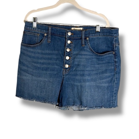 Madewell High Rise Denim Short Button Fly Size 32 - Picture 1 of 6